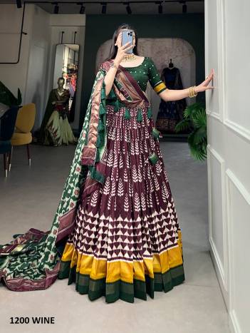 AAWIYA MORNI 1200 DESIGNER SILK LEHENGA CHOLI WHOLESALER IN INDIA